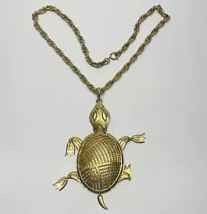 Collar Mujer Alan Articulado Tono Dorado Tortuga Colgante - Imagen 1 de 7