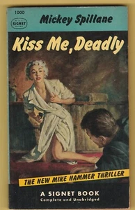 Vintage book KISS ME, DEADLY by Mickey Spillane 1st print 1953 - Picture 1 of 3