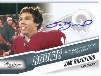 2010 Prestige Draft Picks Rights Autographs #287 Sam Bradford/199 - Image 1 of 2