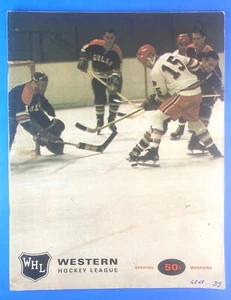 1969 Hockey Program - Portland Buckaroos / Seattle Totems - WHL -Fielder Messier - Picture 1 of 5