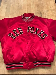 Vintage Swingster Jacket XL Made In USA Red Foxes - Picture 1 of 6