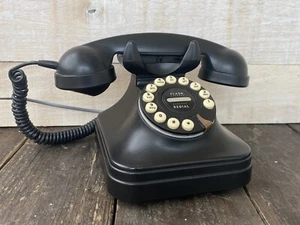 Vintage 1992 Starlite Replica Repro Faux Telephone Push Button Phone Black - Picture 1 of 9