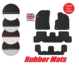 Tailored Car 3mm Rubber Mats, Fits Citroen C4 Grand Picasso 2015+ Onwards, 4 pcs - Picture 1 of 8