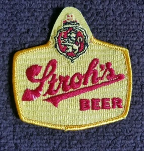 Stroh's Beer collectors Breweriana Vintage 80’s biker Jacket Patch - Picture 1 of 6