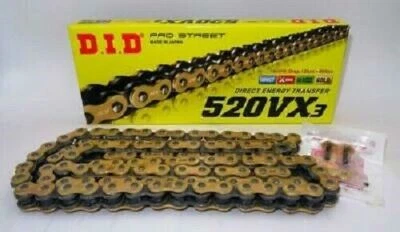 DID chain 520VX3 REINFORCED STEP 520 for Kawasaki Ninja 300 - ABS 2013-2016 - Image 1 of 3