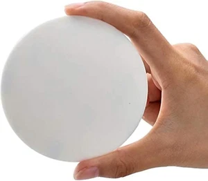 Door Knob Wall Shield, 4 PCS Large White round Door Stopper Wall Protector, Self - Picture 1 of 12