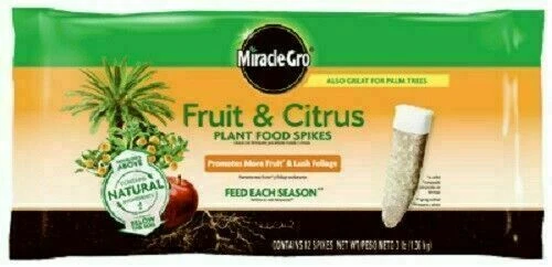Miracle-Gro Fruit & Citrus Plant Food Spikes - Pack of 12