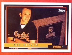 2016 Topps Cal Ripken Jr. Nachdruck #BB-41 (1992 #40) Berger's Best (Orioles) - Bild 1 von 2