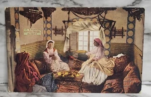 Vintage/Antique Postcard. Turkish Sitting Room In Algeria. Unposted. - Picture 1 of 2