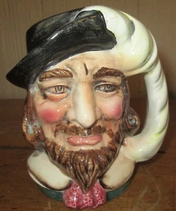 Vintage handbemalter Keramik Toby Becher Stein - Bild 1 von 6