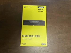 Corsair Vengeance DDR5 64 GB 6000 MHz (32GBx2) CL40 Intel XMP CMK64GX5M2B6000C40 - Bild 1 von 2