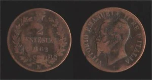 2 CENT 1862 N NEAPEL - VITTORIO EMANUELE II "SELTEN" - Bild 1 von 1