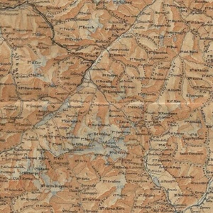 Engadin und Veltlin -- Die Schweiz - alte Karte 1905 - Bild 1 von 2