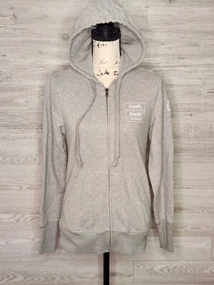 Sudadera con capucha con cremallera gris "Mess You Up" para mujer Reebok CrossFit talla pequeña Foto 1 de 4