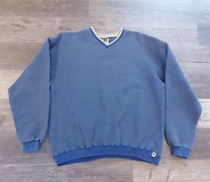 Vintage Russell Athletic Blue Blank Sweatshirt Made in USA Mens XL Pullover VTG - Picture 1 of 10