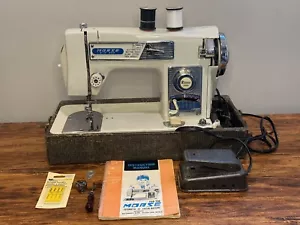 MORSE MODEL 4300 ZICK ZACK FOTOMATIC III VINTAGE Nähmaschine mit Pedal funktioniert - Bild 1 von 9
