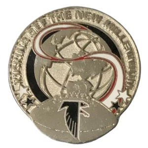 Vintage NFL Atlanta Falcons Kicking off the New Millennium Souvenir Pin - Picture 1 of 2