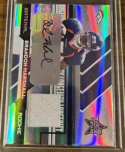 Brandon Marshall 2006 Donruss Leaf Rookies And Stars Patch Auto /10 Rookie - Picture 1 of 2