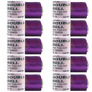 10X Viscose Rayon Yarn Thread Purple Colour 500mtr,Hand & machine embroidery - Picture 1 of 3