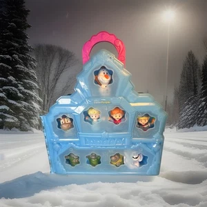 Fisher-Price Little People Disney Frozen Custodia Castello da Trasporto con 9 Personaggi - Foto 1 di 24