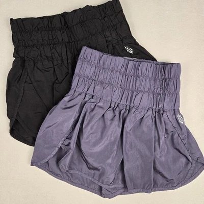 LOTE de 2 Pantalones Cortos Free People Movimiento FP The Way Home Negro y Mar Profundo Talla XS  Foto 1 de 4