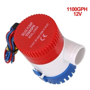 Marine Bilge Pump Submersible Water Pump 12V Electric Yacht Boat Mini UK 1100GPH - Picture 1 of 6