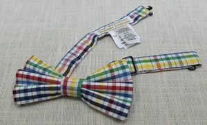 The Beaufort Bonnet Company Boys Tie Plaid Bow Tie 2T - 12 Preppy Southern - Picture 1 of 12