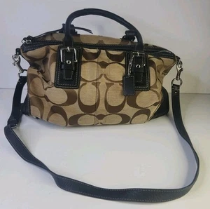 Große Handtasche/Beuteltasche braun Coach Muster (gebraucht) - Bild 1 von 24