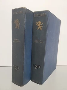 Belgium A Personal Narrative by Brand Whitlock HC 2 Volumes 1919 - Picture 1 of 12