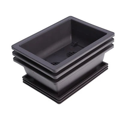  3 PCS Bonsai Pot with Drip Tray Cactus Pots Succulent Plant Flower Animals - Image 1 of 4