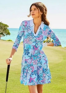New Lilly Pulitzer UPF 50+ Turtle Club Golf Dress 014486 Women’s Small - Picture 1 of 7