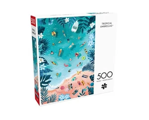 Buffalo Games Jigsaw Puzzle; Tropical Umbrellas; art by Asia Orlando; 500 pcs - Picture 1 of 3