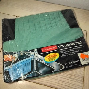 Alfombra divisoria fregadero Rubbermaid verde rara de colección años 80 nuevo stock antiguo - Imagen 1 de 5