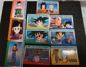 Dragon Ball Card Amada Normal 10 Pieces Set Used Old Collectible - Picture 1 of 2