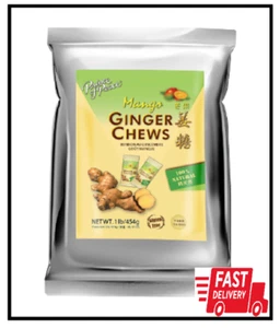 Prince of Peace Ingwer Kausnacks mit Mango, 1 Pfund – Kandierter Ingwer – Mango Bonbons – - Bild 1 von 2