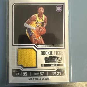 2023-24 Contenders Maxwell Lewis Rookie Ticket Aufnäher RC - Bild 1 von 2