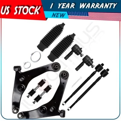 For 02-06 Mitsubishi Lancer 10Pcs Lower Control Arm Tie Rod Sway Bar Rack Bellow - Image 1 of 4