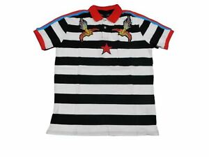 Men's Twin Bird Striped Polo Shirt By Hudson Outerwear