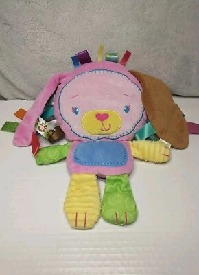 "Taggies Baby You With Squeaker Pink Bunny Puppy Peluche Juguete 12""" Foto 1 de 4