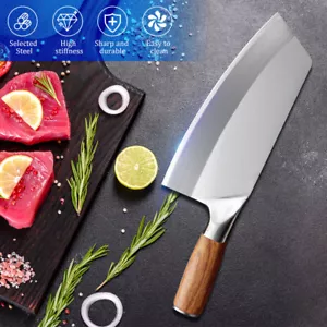 Damascus Steel Japanese Chef Knife 8 Inch Kitchen Knife for Meat Cleaver Slicing - Picture 1 of 15
