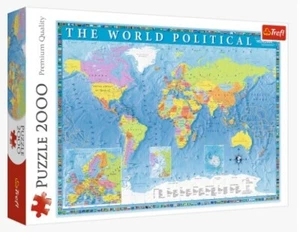 NEW Trefl Jigsaw Puzzle 2000 Pieces 27099 Political Map of the World - Imagen 1 de 2