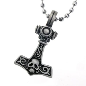 Colgante Thor's Martillo Celtas- Motivos Calavera Cadena Bolas - Imagen 1 de 1