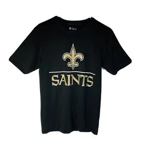 New Orleans Saints NFL T-Shirt Black Size S Unisex Drew Brees #9 Team Apparel - Picture 1 of 12