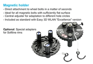 Abrazadera de perno de rueda magnética fácil 3D WLAN CCD KIT ML 1800 y ML TECH+ - Imagen 1 de 10