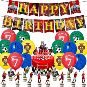 Cristiano Ronaldos Party Inklusive Tortenaufleger, Luftballons, ein Banner - Picture 1 of 6