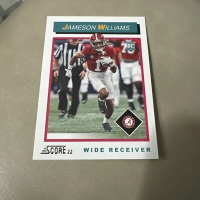 JAMESON WILLIAMS ROOKIE THROWBACK 2022 Panini Score Detroit Lions #TB9 - Image 1 of 2