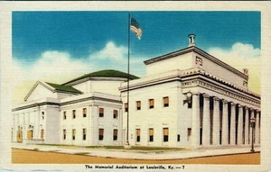 Memorial Auditorium Louisville Kentucky Postcard Unposted - Imagen 1 de 2