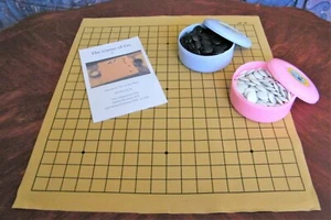 GO BOARD SPIEL MIT VOLLER GRÖSSE 19 Zoll KUNSTWILDLEDERMATTE (WEIQI) (888) - Bild 1 von 5