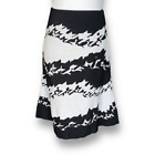 Women?s Marc Cain Skirt White Black Abstract Art Graphic Knit A-line Mini
