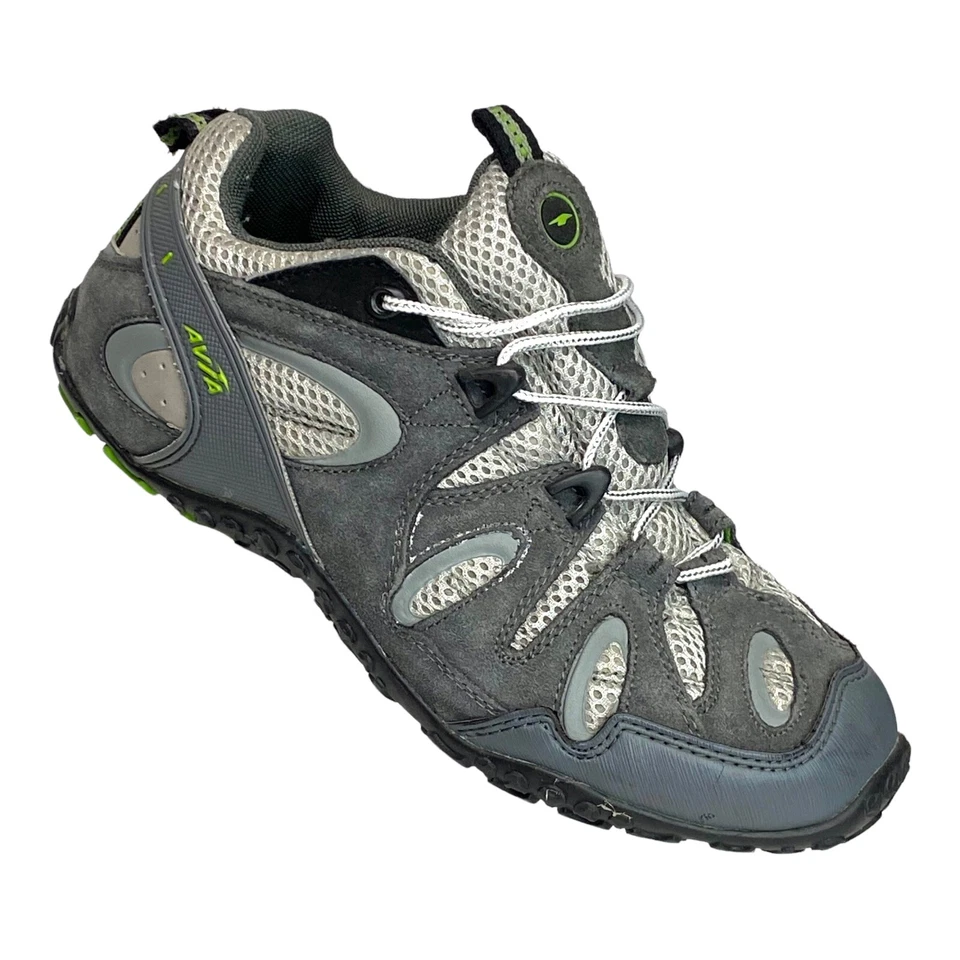 AVIA Mujer 9/40.5 Cuero Malla Tenis Con Cordones Trail Senderismo Zapatos para Correr Foto 1 de 4